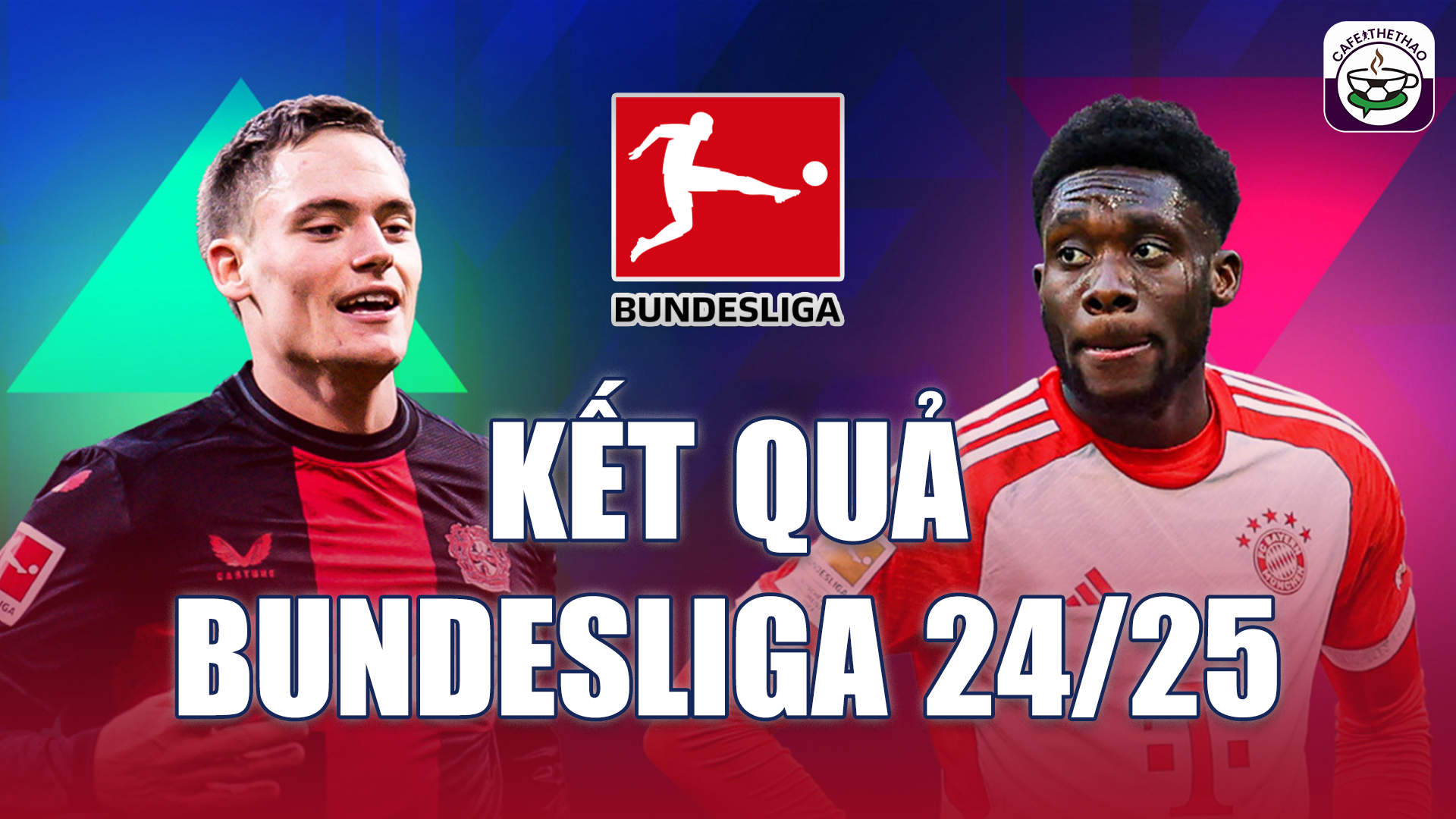 Kết quả bóng đá Bundesliga 2024/25 trên Cafe Thể Thao