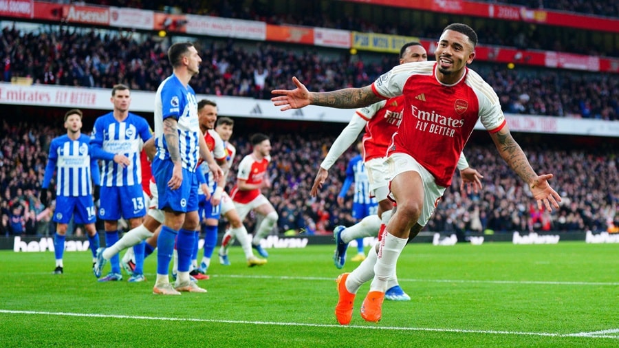 Arsenal với điểm tựa sân nhà sẽ quyết tâm giành 3 điểm trước Brighton tại vòng 3 Ngoại hạng Anh 2024/25