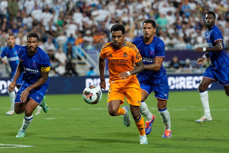 Rodrygo trong một pha tấn công của Real Madrid.