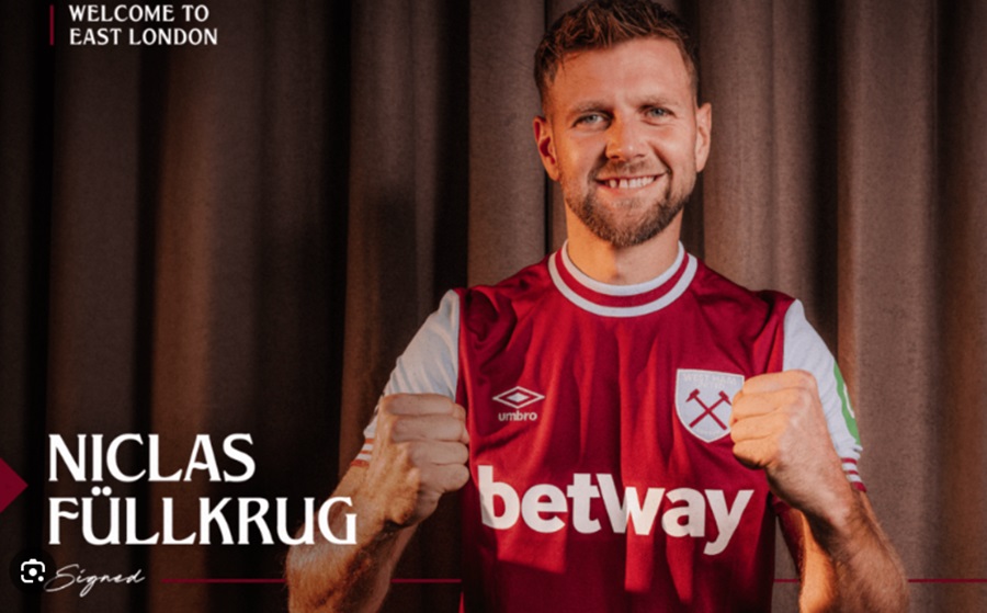 "The Hammers" đã đạt được thỏa thuận chiêu mộ Niclas Fullkrug từ Dortmund với mức giá khoảng 27 triệu bảng.