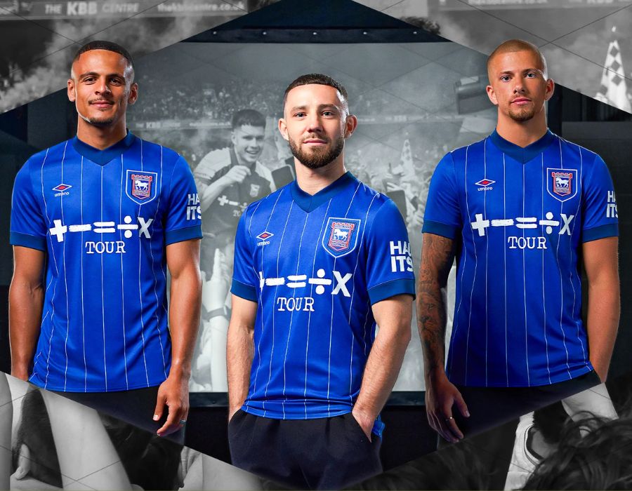 Mãu áo sân nhà của Ipswich Town mùa 24/25