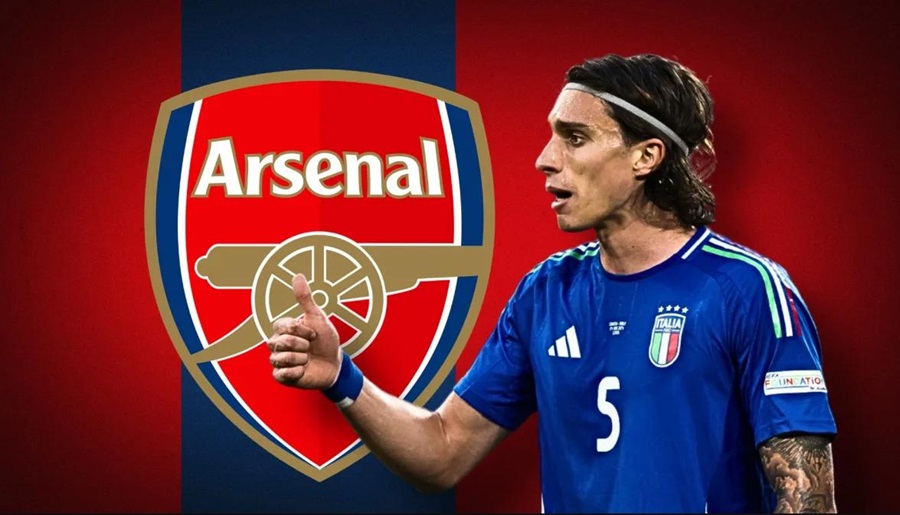 Hậu vệ Riccardo Calafiori ký hợp đồng 5 năm với Arsenal