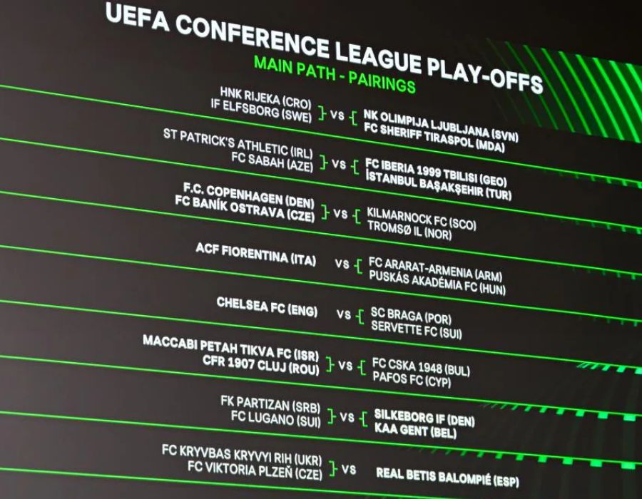 Lễ bốc thăm vòng play off Europa Conference League sẽ diễn ra vào 30/8/2024