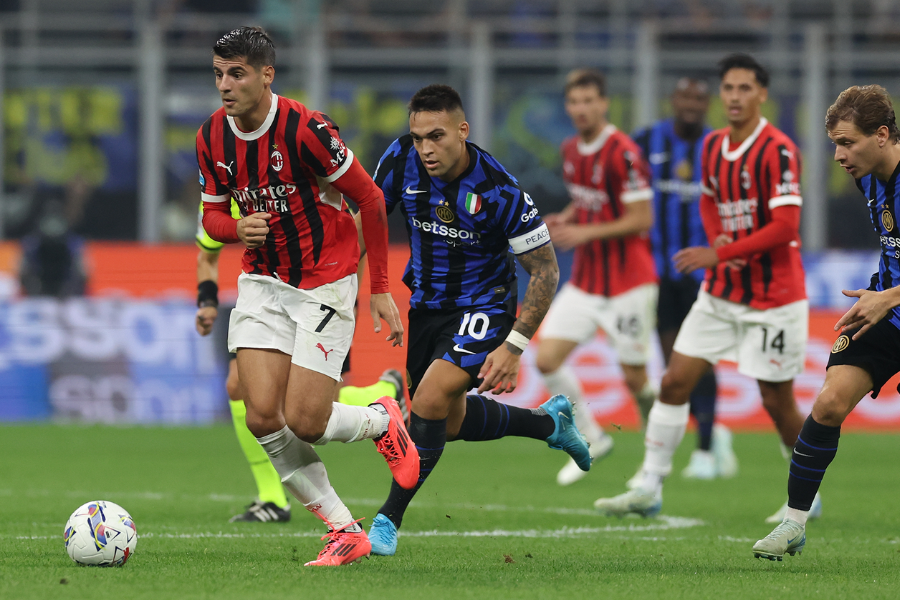 Martinez không ghi bàn ở trận derby Milan.