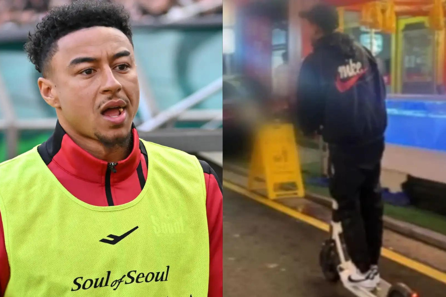 Lingard lái xe scooter gây tranh cãi.