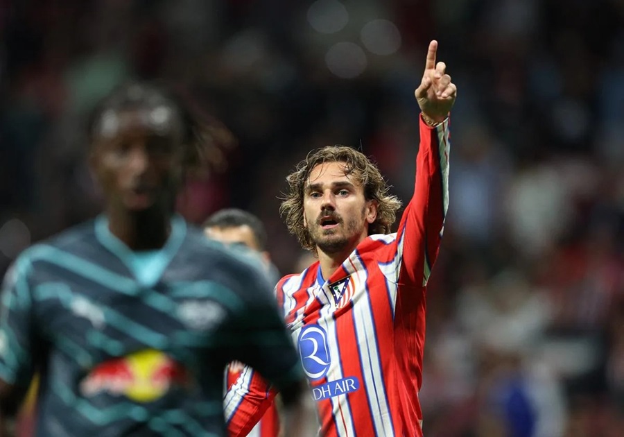 Griezmann tỏa sáng, Atletico giành 3 điểm nghẹt thở trước Leipzig