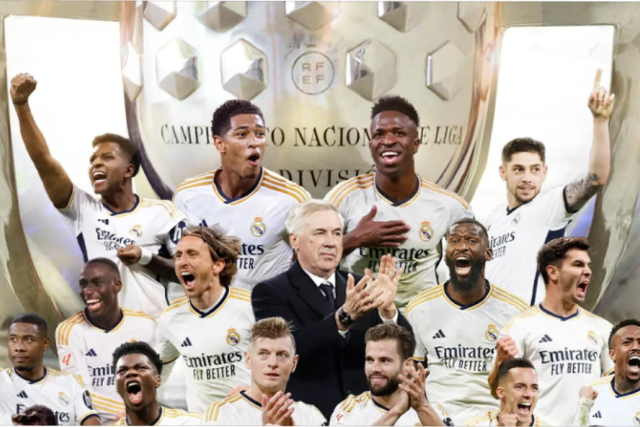 Real Madrid vô địch La Liga mùa giải 2023/24