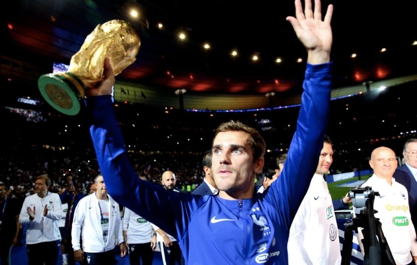 Griezmann cùng ĐT Pháp lên ngôi tại World Cup 2018.