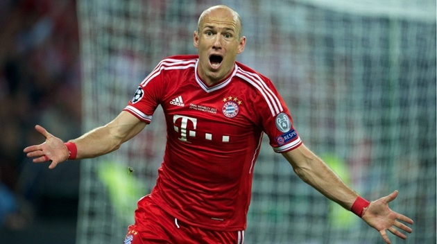 Robben từng vô địch Champions League 2012/13.